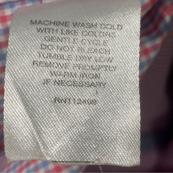 TailorByrd Men's Red/Blue Checkered Shirt - XL - Picture 7 of 7